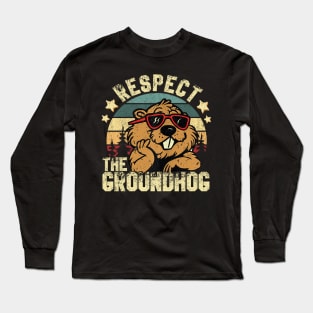 Vintage Respect The Groundhog Long Sleeve T-Shirt